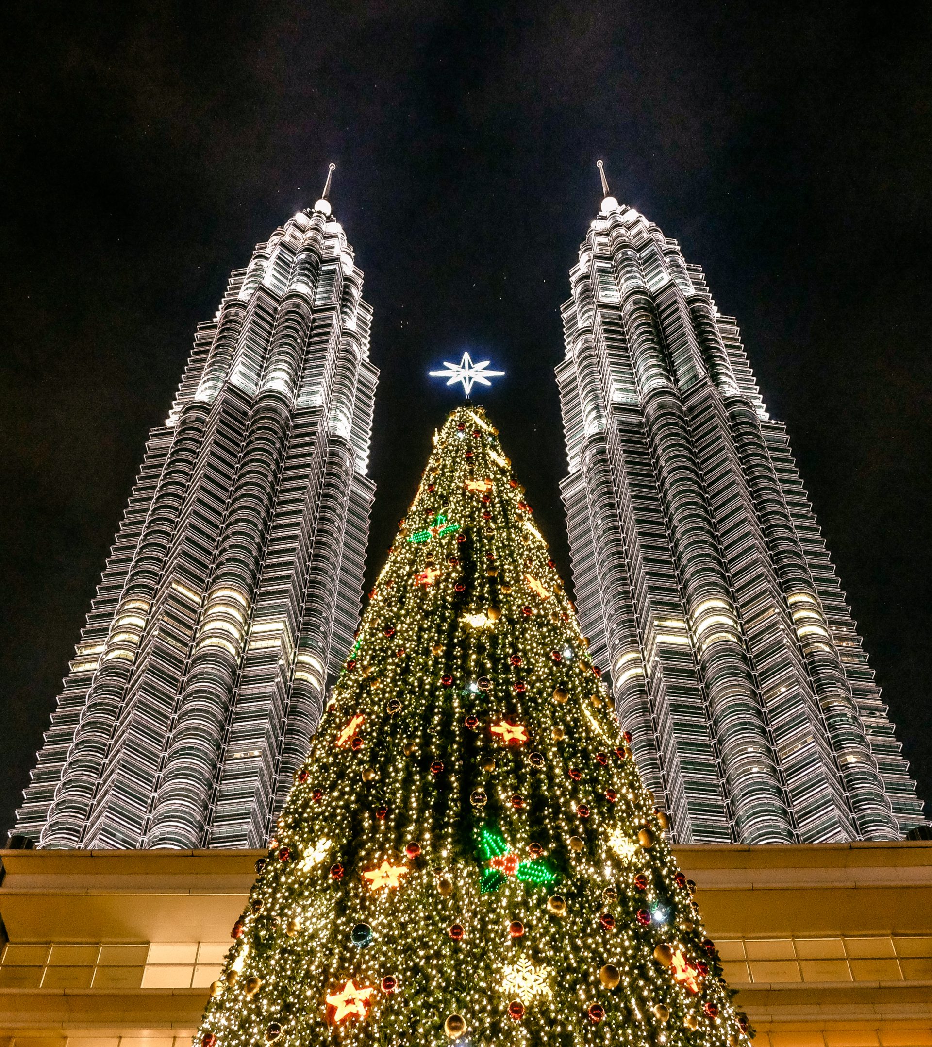 Petronas Towers on Christmas Eve in Kuala Lumpur — MGrev.com